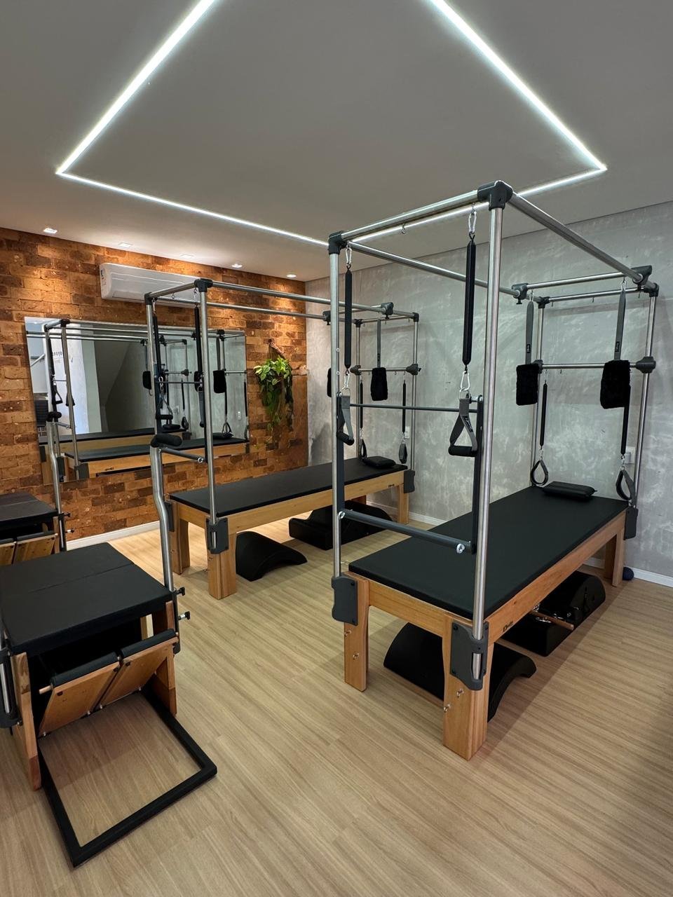 Aula de Pilates no estúdio Las Bayonas